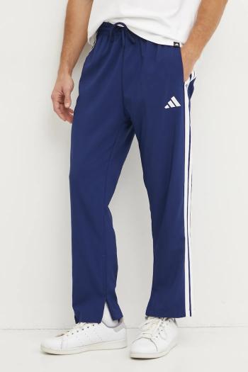 Nohavice adidas STNFRD pánske, tmavomodrá farba, vzorované, JE6400