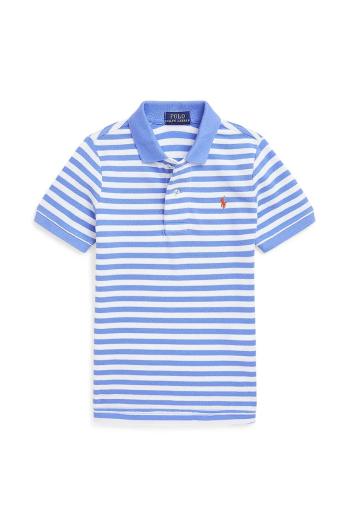 Detská bavlnená polokošeľa Polo Ralph Lauren vzorovaný, 322964150001