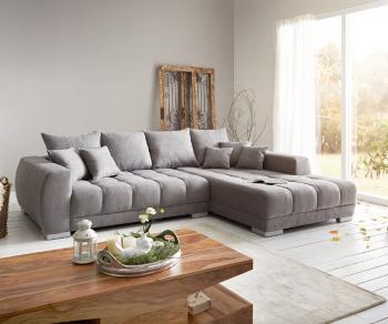 Sedací souprava krajina Josea 300x220 cm mikrovlákno kámen Šedá