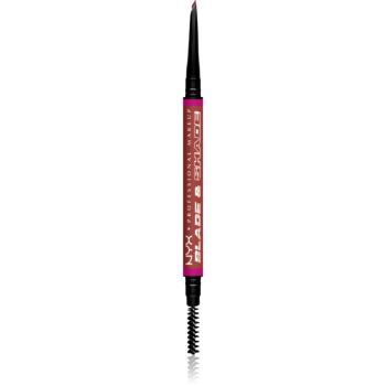 NYX Professional Makeup Blade & Shade ceruzka na obočie s kefkou odtieň 06 Rich Auburn g