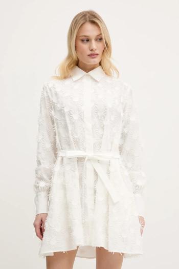 Šaty MSGM biela farba, mini, áčkový strih, 3841MDA39.257121