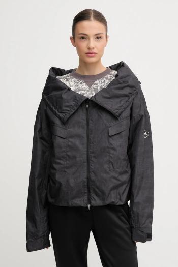 Tréningová bunda adidas by Stella McCartney čierna farba, prechodná, oversize, JV7035