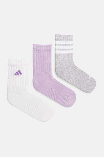 Ponožky adidas LOGO PACK 3PP 3-pak šedá farba, JD5829