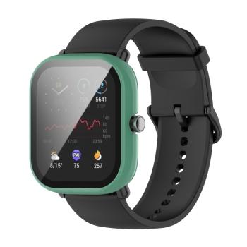 Plastový kryt s ochranným sklom pre Xiaomi Amazfit GTS 2 Mini zelený