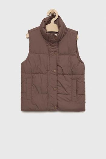 Detská vesta Abercrombie & Fitch zelená farba