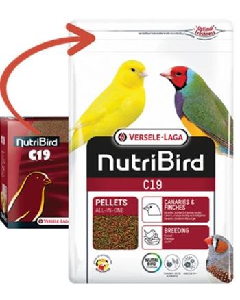 Versele Laga Orlux NutriBird C19 - pelety pre chov kanárov a exotov 3kg