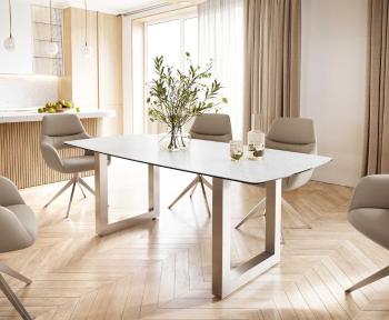 Jedálenský stôl Edge 200x100 cm keramický zaoblený Laminam®