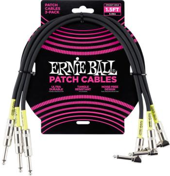 Ernie Ball P06076 45 cm Rovný - Zalomený Patch kábel