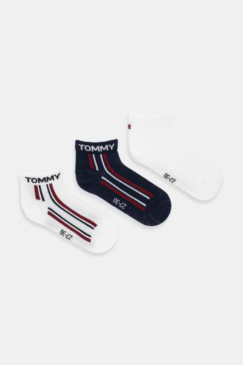 Detské ponožky Tommy Hilfiger 3-pak biela farba, 701236332