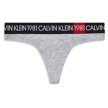 Calvin Klein dámská šedá tanga