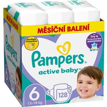 PAMPERS Active Baby veľkosť 6, Monthly Pack 128 ks (8006540032688)