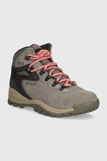 Topánky Columbia Newton Ridge Plus Waterproof dámske, šedá farba