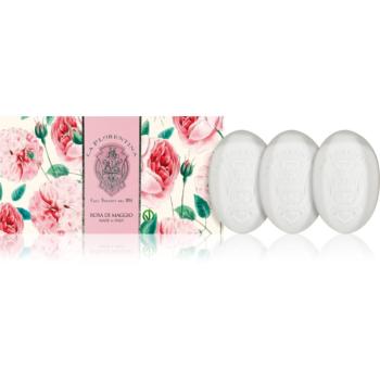 La Florentina Rose of May Hand Soap sada tuhých mydiel 3x150 g