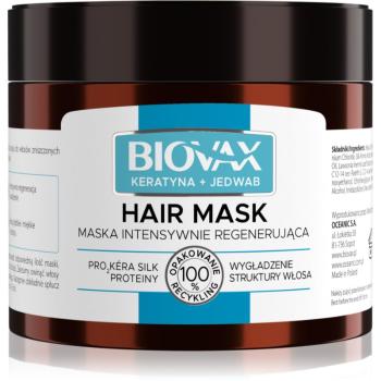 L’biotica Biovax Keratin & Silk regeneračná maska pre hrubé vlasy 250 ml