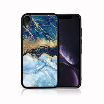 MY ART Ochranný obal Apple iPhone XR BLUE MARBLE (141)