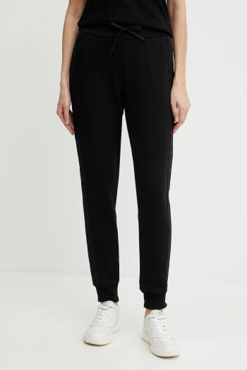 Bavlnené tepláky Armani Exchange čierna farba, s nášivkou, XW000503 AF12804