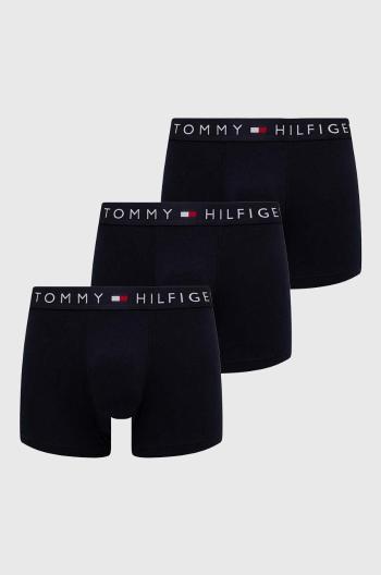 Boxerky Tommy Hilfiger 3-pak pánske,tmavomodrá farba,UM0UM03180