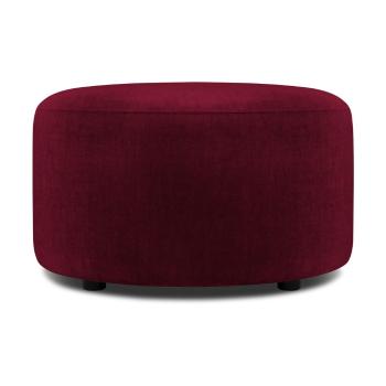 Debbie bordó bársony puff, ø 68 cm - Mazzini Sofas