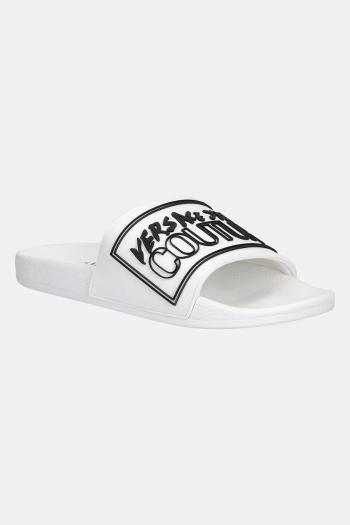 Šľapky Versace Jeans Couture pánske, biela farba, 78YA3SQ3 ZSC22 003