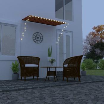 Zaťahovacia markíza s LED svetlom 250x150 cm Dekorhome