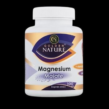 GOLDEN NATURE Malate (Horčík) + Vitamín B6, 100 kapsúl