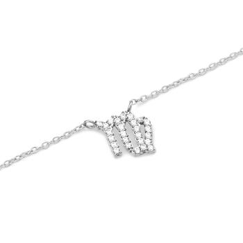Daniel Wellington Pôvabný oceľový náhrdelník znamenia Panna Crystal Zodiac DW00400948