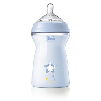 CHICCO Fľaša dojčenská Natural Feeling 330 ml chlapec 6m+