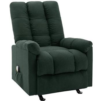 Shumee polohovacie tmavo zelené textil, 321416