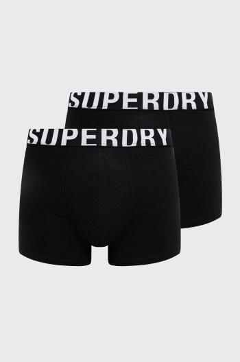 Boxerky Superdry (2-pak) čierna farba