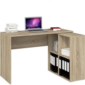 ARTENAT Plus, 120 cm, s knižnicou, dub sonoma (TE0002)
