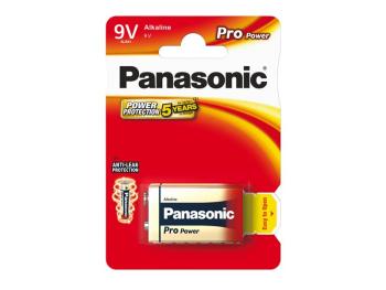 Batéria 6F22 (9V) alkalická PANASONIC Pro Power 1ks / blister