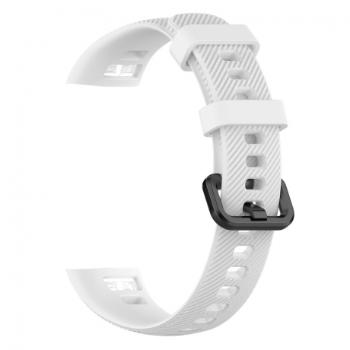 BStrap Silicone Line remienok na Honor Band 4, white (SHO001C10)