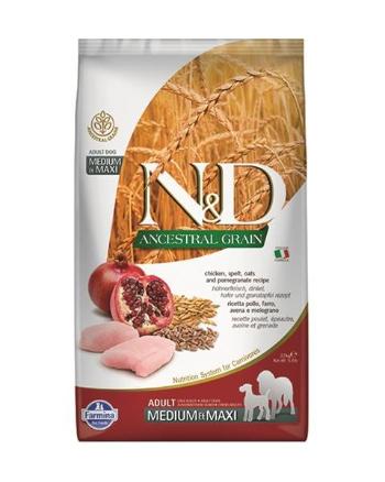 Farmina N&D dog AG adult medium & maxi, chicken, spelt, oats & pomegranate 2,5kg