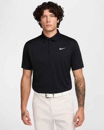 Nike Dri-Fit Tour Jacquard Mens Black/Black/White XL Polo košeľa