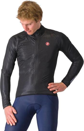 Castelli Squall Shell Bunda Light Black/Silver Gray M