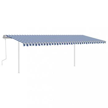 Ručne zaťahovacia markíza so stĺpikmi 600x300 cm Dekorhome