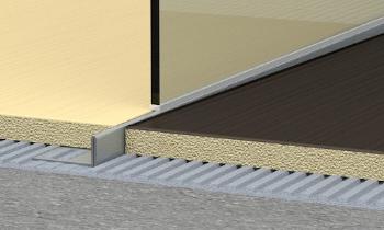 Lišta ľavá Havos kartáčovaný, nerez, dĺžka 100 cm, výška hrany 10 mm, SPNRZK10100L