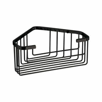 Raft de colț inteligent GEDY 2483-14 pentru duș,20 x 8 x 15,1 cm, negru mat, negru