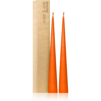 ester & erik cone candles mild orange (no. 16) dekoratívna sviečka 2x37 cm