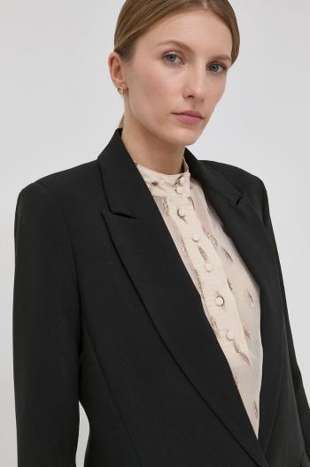 Sako Bruuns Bazaar čierna farba, jednoradové, jednofarebné