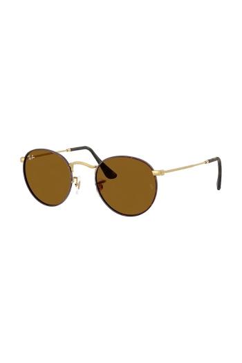 Slnečné okuliare Ray-Ban ROUND METAL hnedá farba, 0RB3447