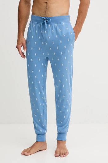 Bavlnené pyžamové nohavice Polo Ralph Lauren čierna farba, vzorované, 714899500
