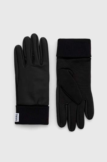 Rukavice Rains 16720 Gloves čierna farba