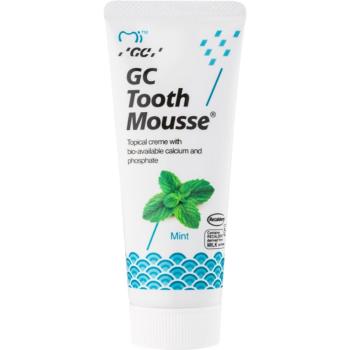 GC Tooth Mousse remineralizačný ochranný krém pre citlivé zuby bez fluóru príchuť Mint 35 ml