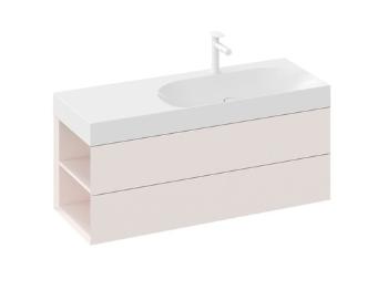 Skrinka pod umývadlo bez umývadla Ravak Lite 120x43x45 cm alabaster pink X000001884