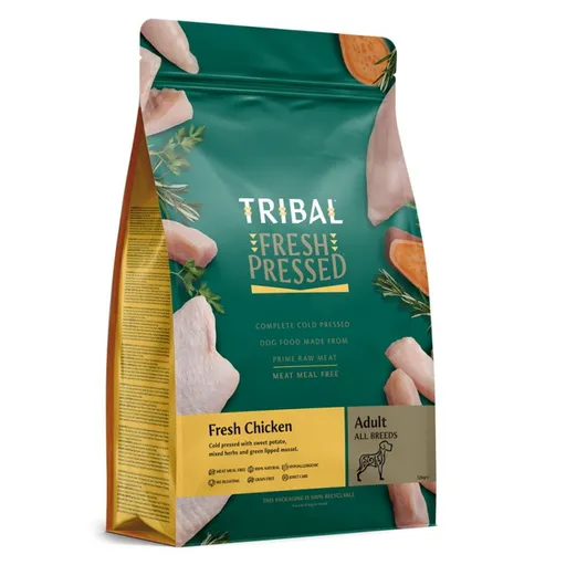 TRIBAL Fresh Pressed Chicken Adult granule pre psov 1 ks, Hmotnosť balenia (g): 12 kg