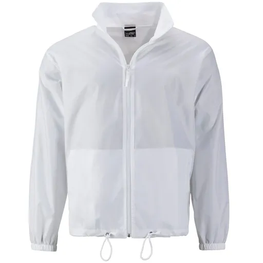 James & Nicholson (Daiber) Pánska vetrovka JN1132 - Biela | 2XL