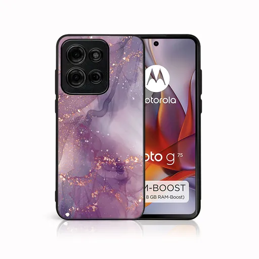 MY ART Ochranný kryt pre Motorola Moto G75 5G PURPLE (148)