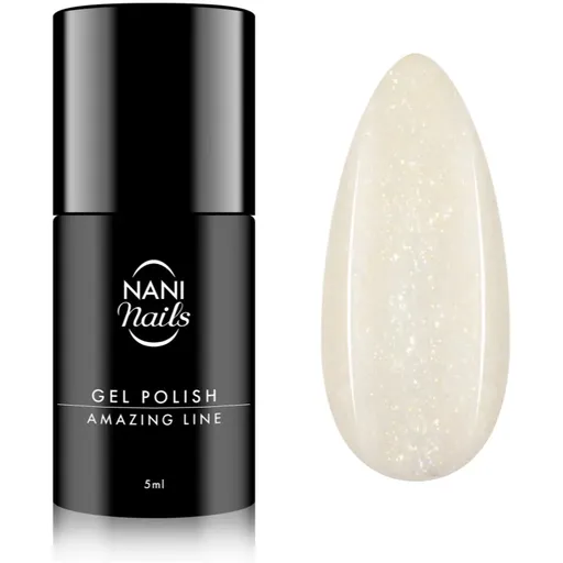 NaniNails NANI Amazing Line gélový lak na nechty odtieň Ivory Shimmer 5 ml