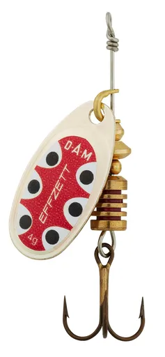 Dam rotačka standard spinner silver black dot - veľkosť 4 hmotnosť 10 g